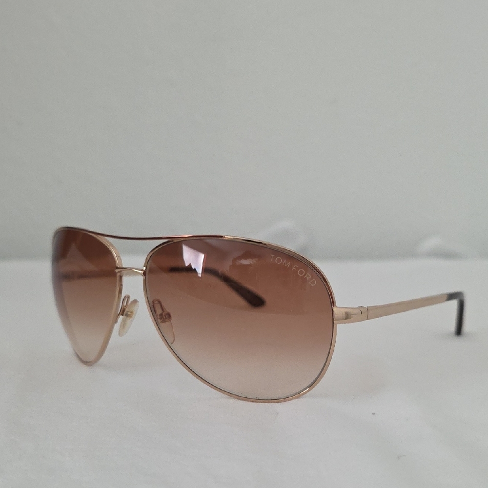 Tom Ford Rose Gold Aviator Sunglasses